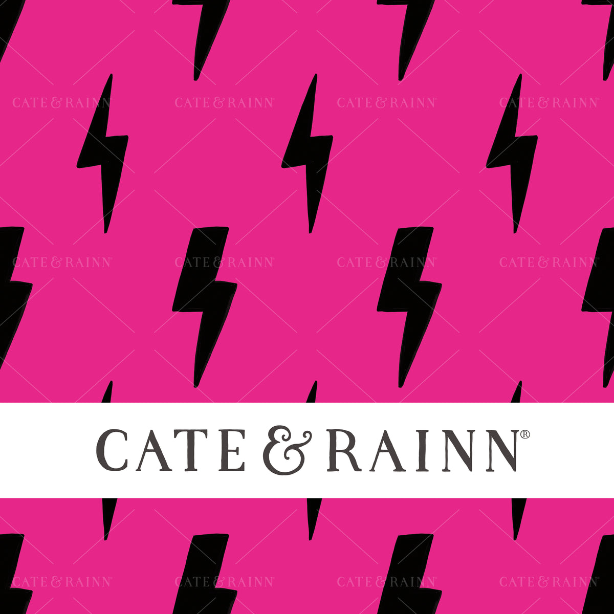 Lightning Bolt seamless pattern design by Cate and Rainn®