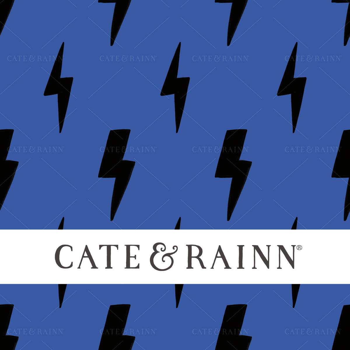 Lightning Bolt seamless pattern design by Cate and Rainn®