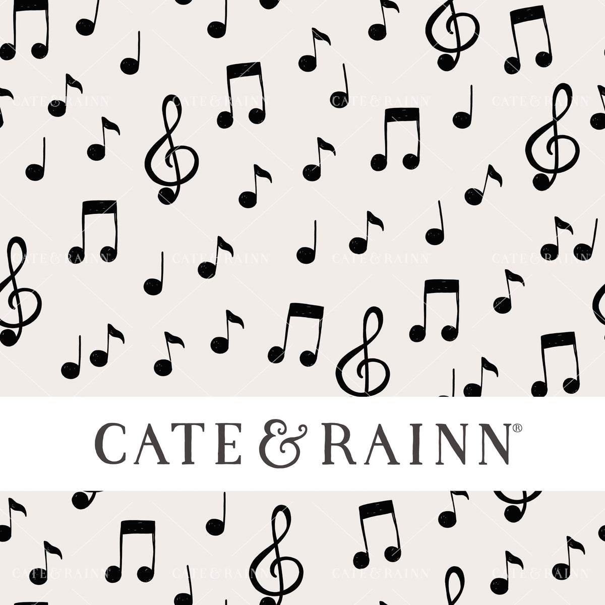 Music Notes Seamless Pattern by Cate and Rainn®