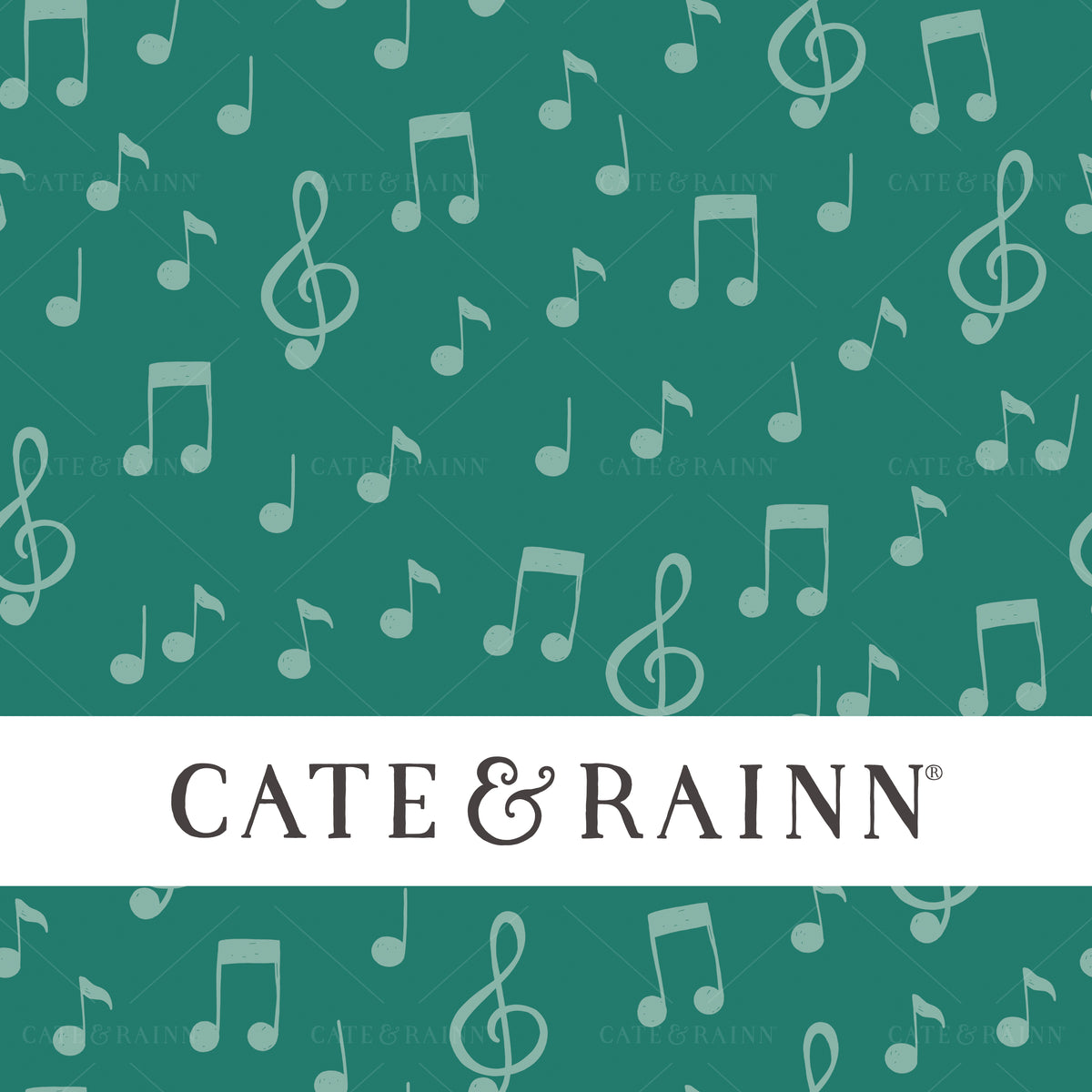 Music Notes Seamless Pattern by Cate and Rainn®