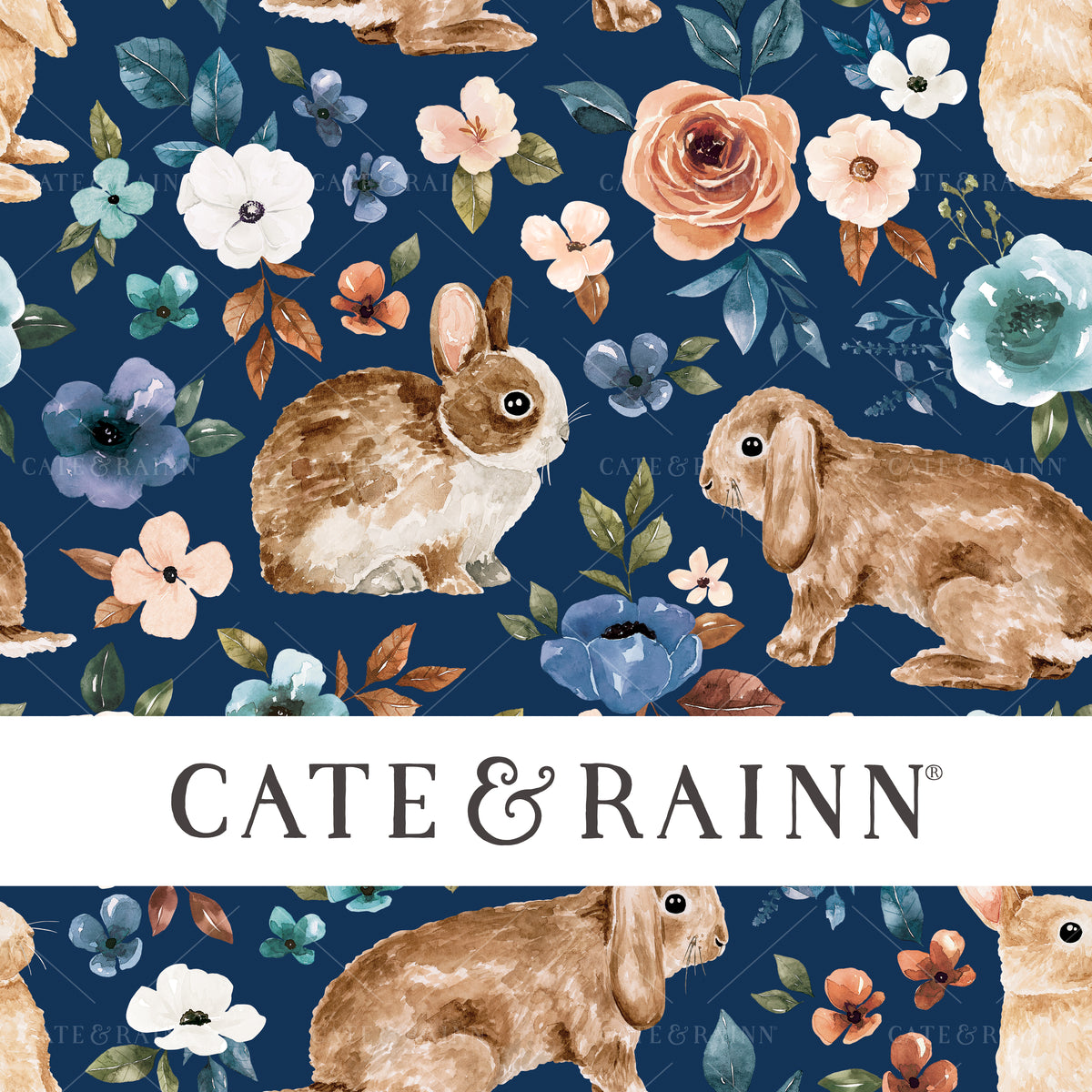 CateandRainn_RustandRoyal_BunnyFloral_Cream