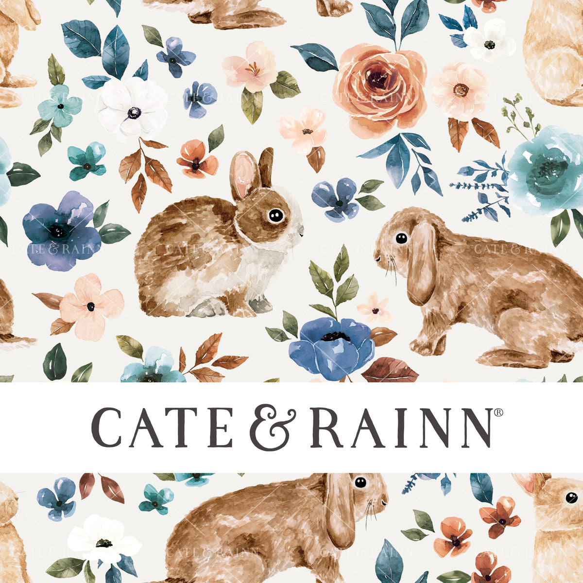 CateandRainn_RustandRoyal_BunnyFloral_Cream