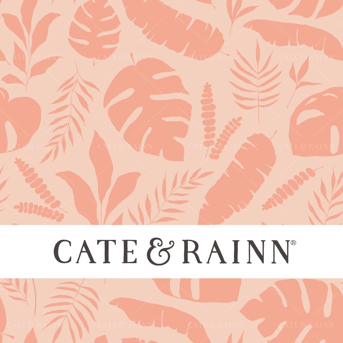 Pink Tropical Foliage Seamless Pattern | Tropical Jungle Collection