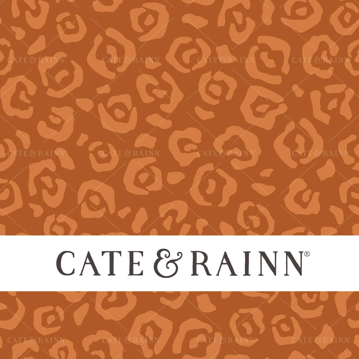 Orange Jaguar Print Seamless Pattern | Tropical Jungle Collection