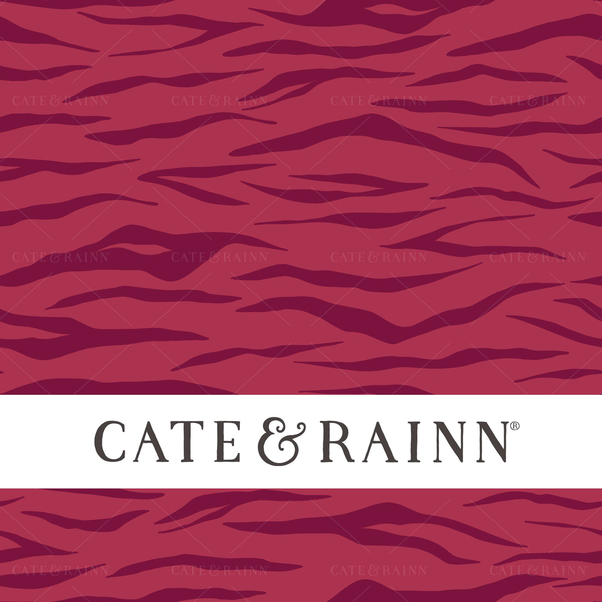 Hot Pink Tiger Stripes Seamless Pattern | Tropical Jungle Collection