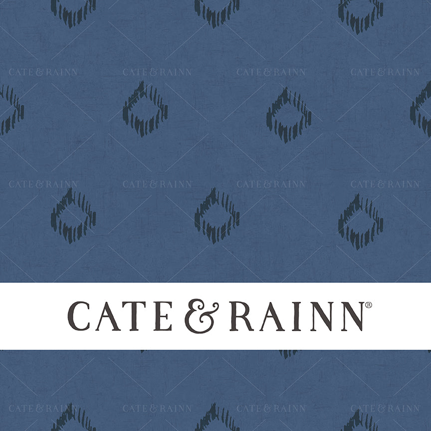 Blue Boho Diamond Dots Seamless Pattern | Wanderlust Collection