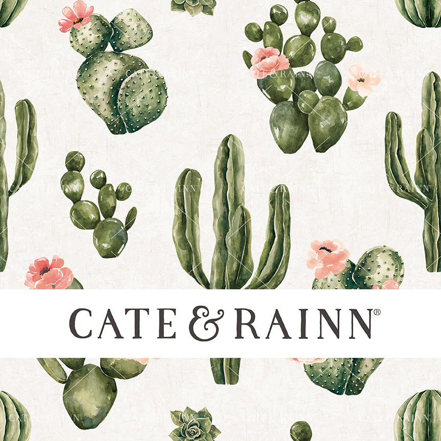 Watercolor Desert Cactus Floral Seamless Pattern | Wanderlust Collection