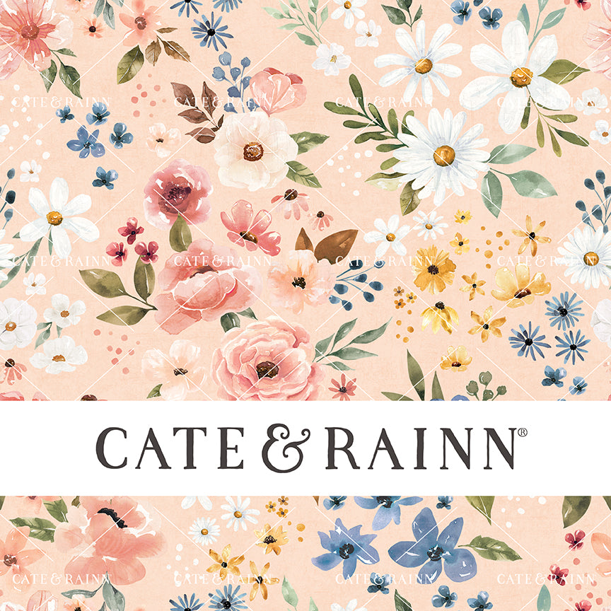 Wanderlust Floral on Blush Pink Seamless Pattern | Wanderlust Collection