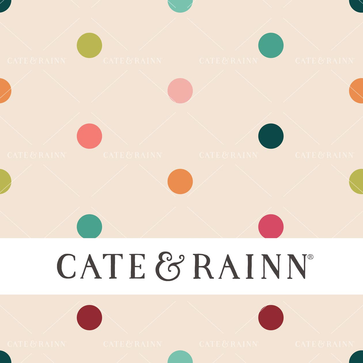 Colorful Retro Polka Dots Seamless Pattern | Whimsical Winter Candy Shoppe Collection