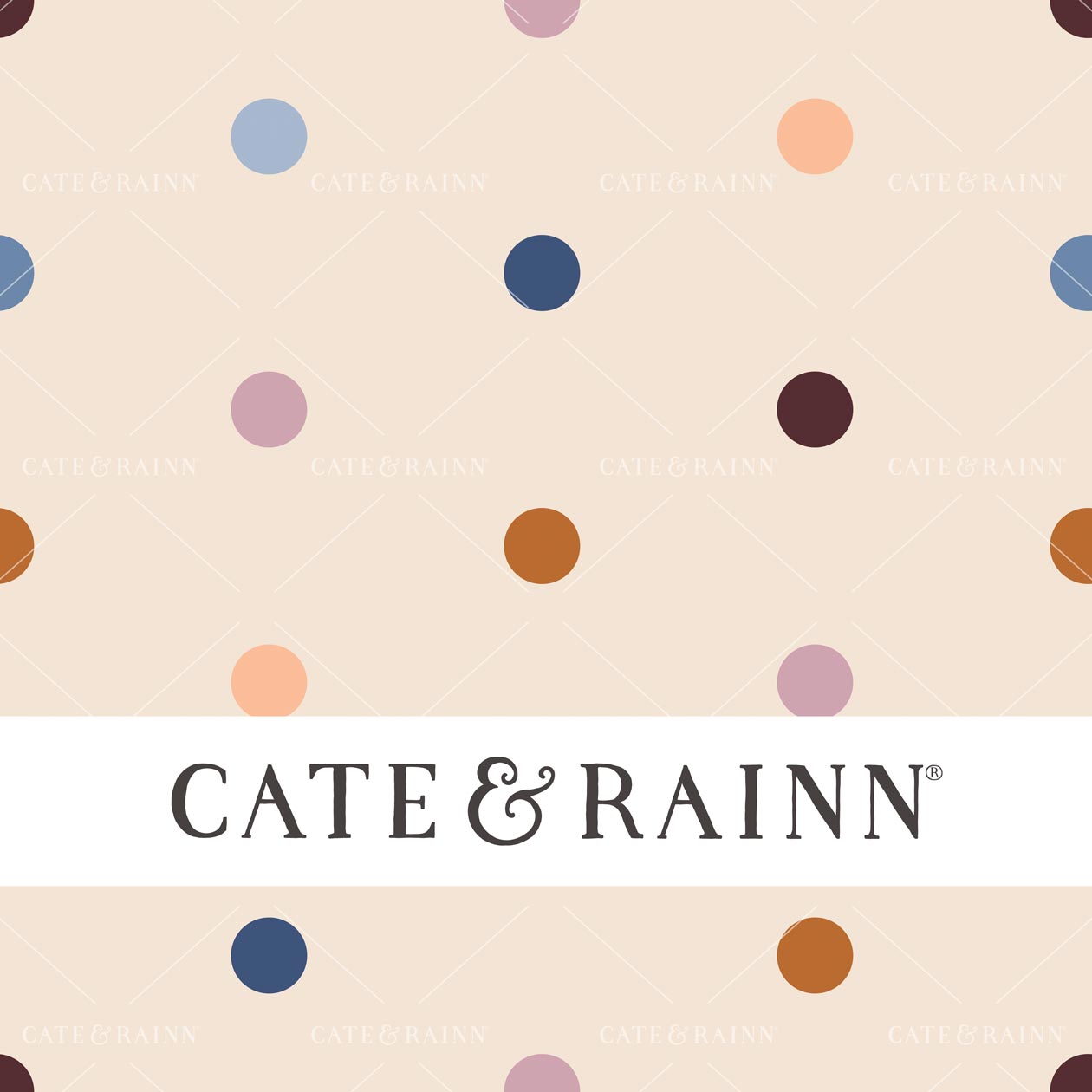 Cute Retro Polka Dots Seamless Pattern File by Cate and Rainn