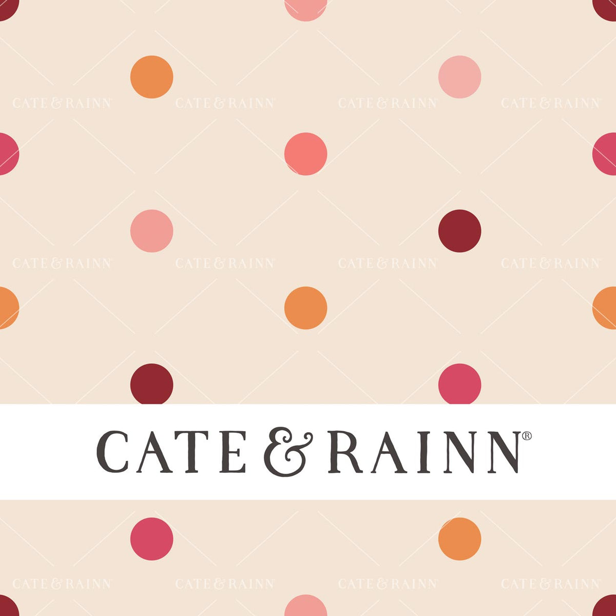 Pink and Red Retro Polka Dots Seamless Pattern | Whimsical Winter Candy Shoppe Collection