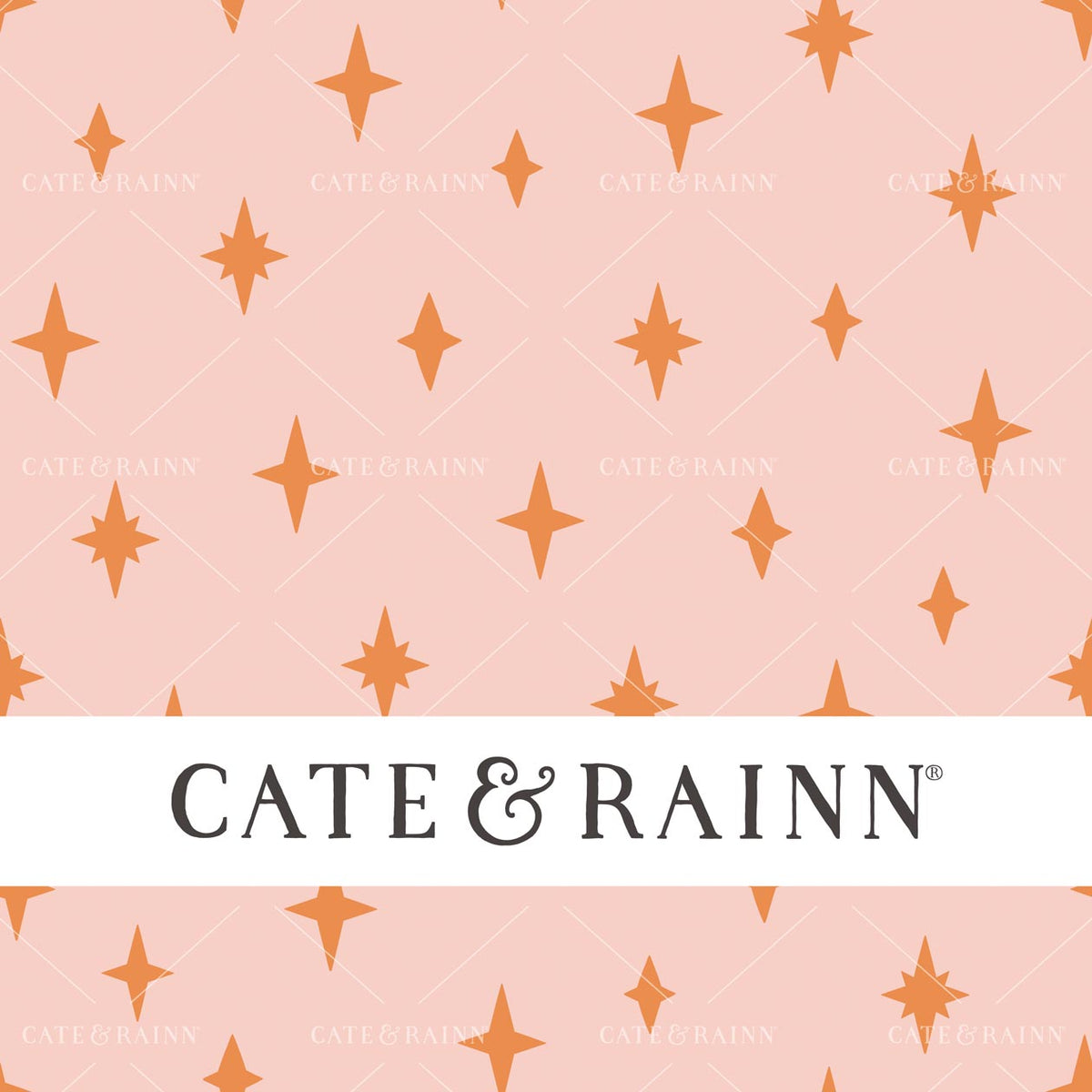 Pink and Orange Retro Sparkles Seamless Pattern | Whimsical Winter Candy Shoppe Collection