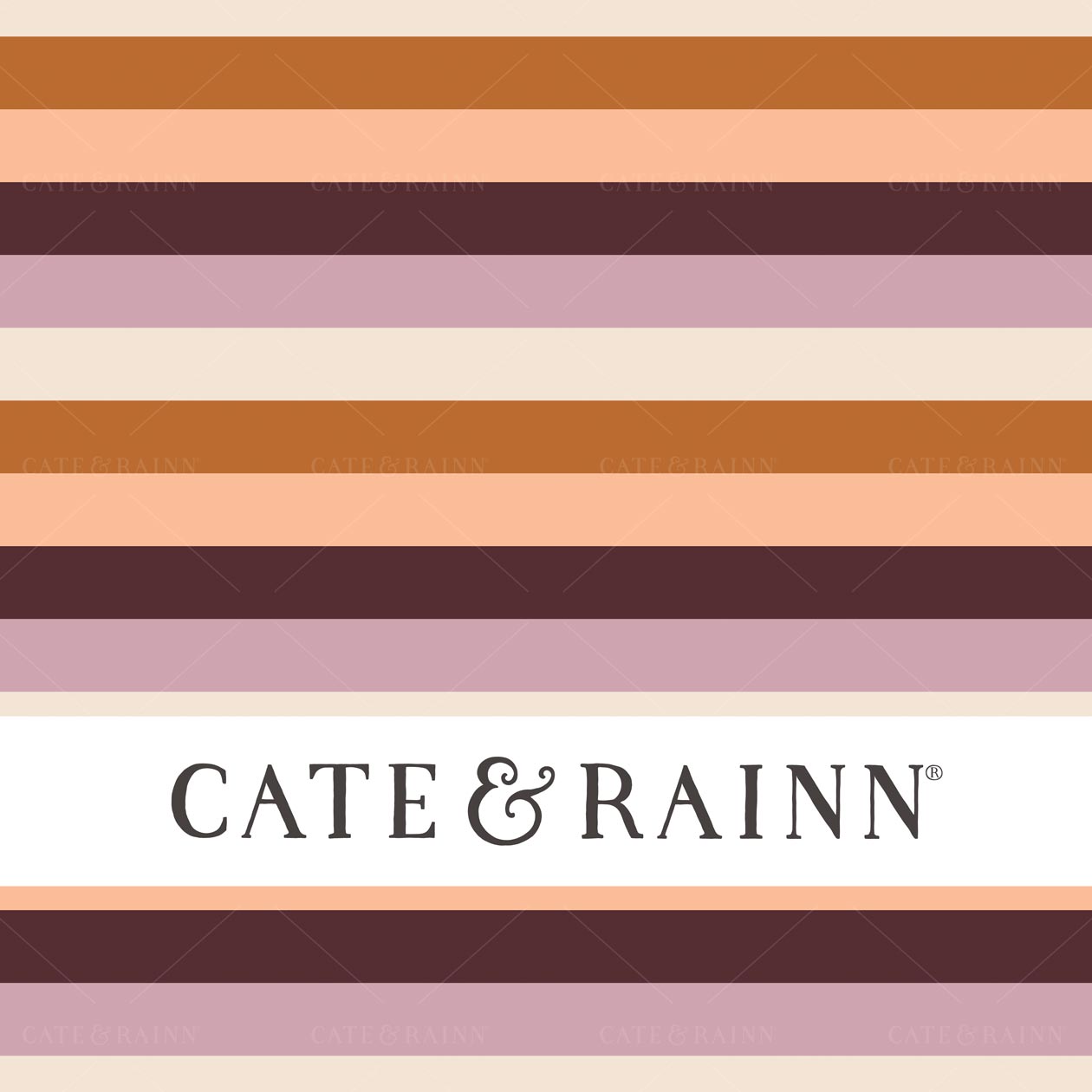 Retro purple and orange stripes seamless pattern design file by Cate & Rainn®