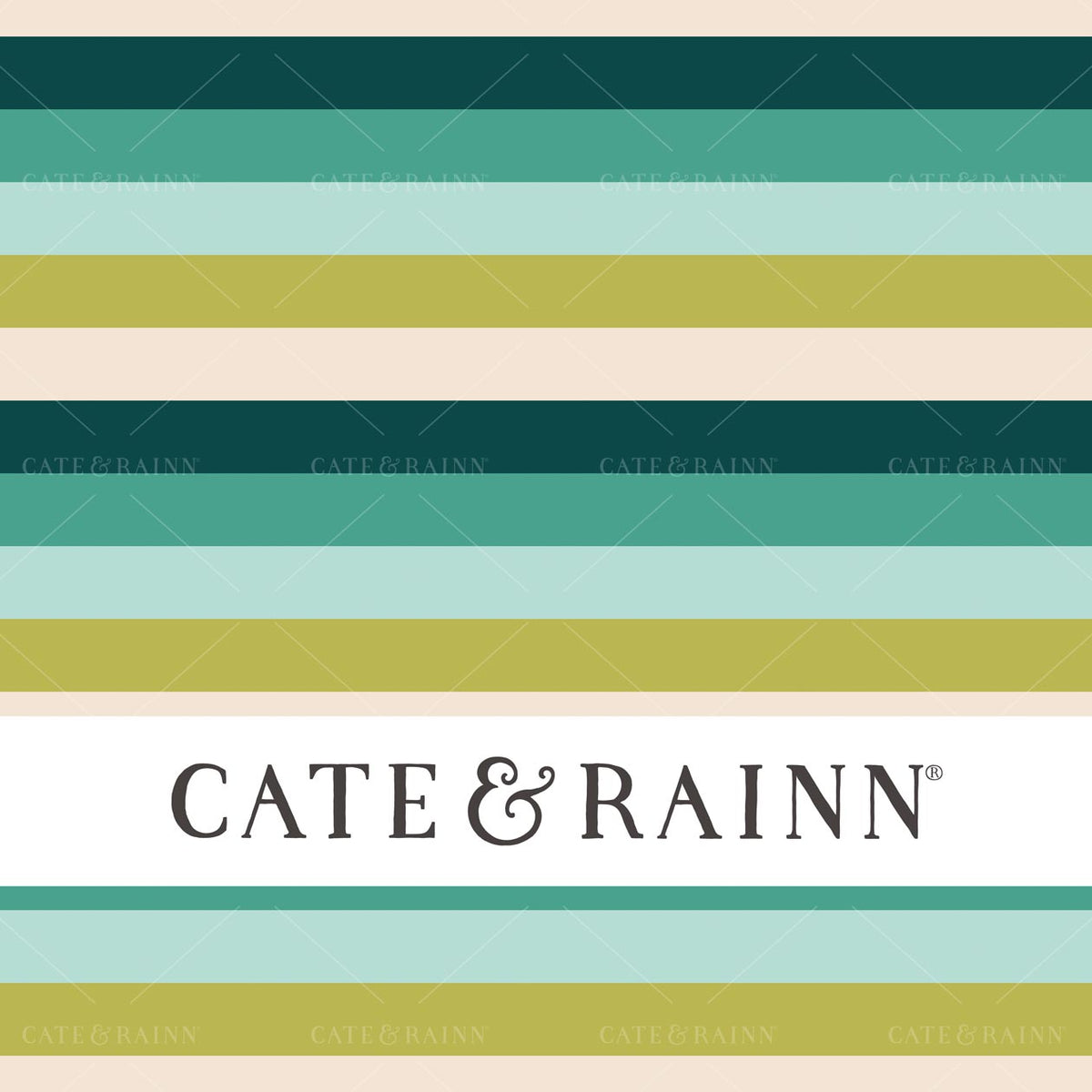 Teal and Lime Green Stripes Seamless Pattern | Whimsical Winter Candy Shoppe Collection