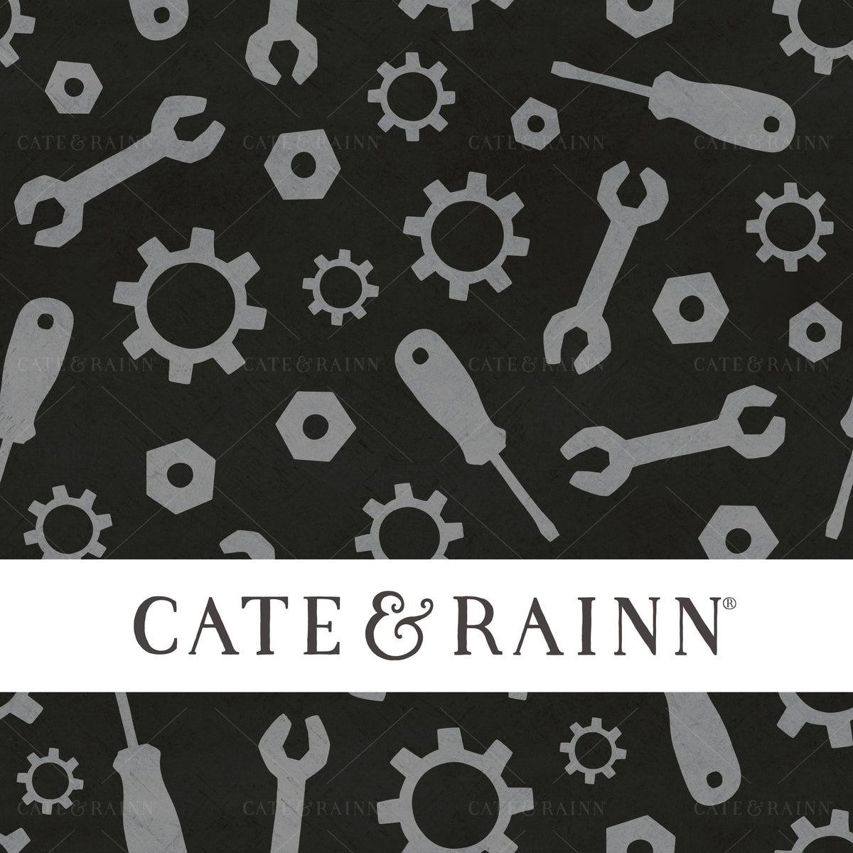 Biker Tools Seamless Pattern Design by Cate and Rainn®