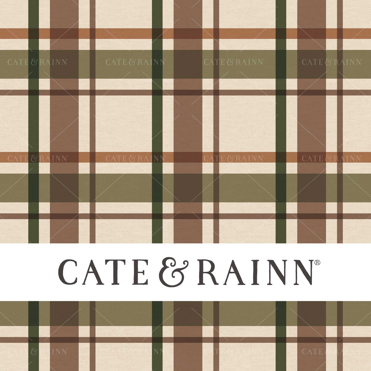 Rustic Plaid Seamless Pattern Design by Cate &amp; Rainn