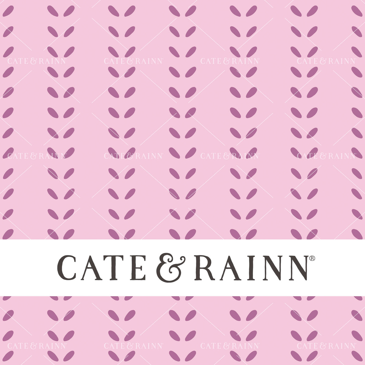 Lilac Pink Petal Stripe Seamless Pattern | Wildflower Fields Collection