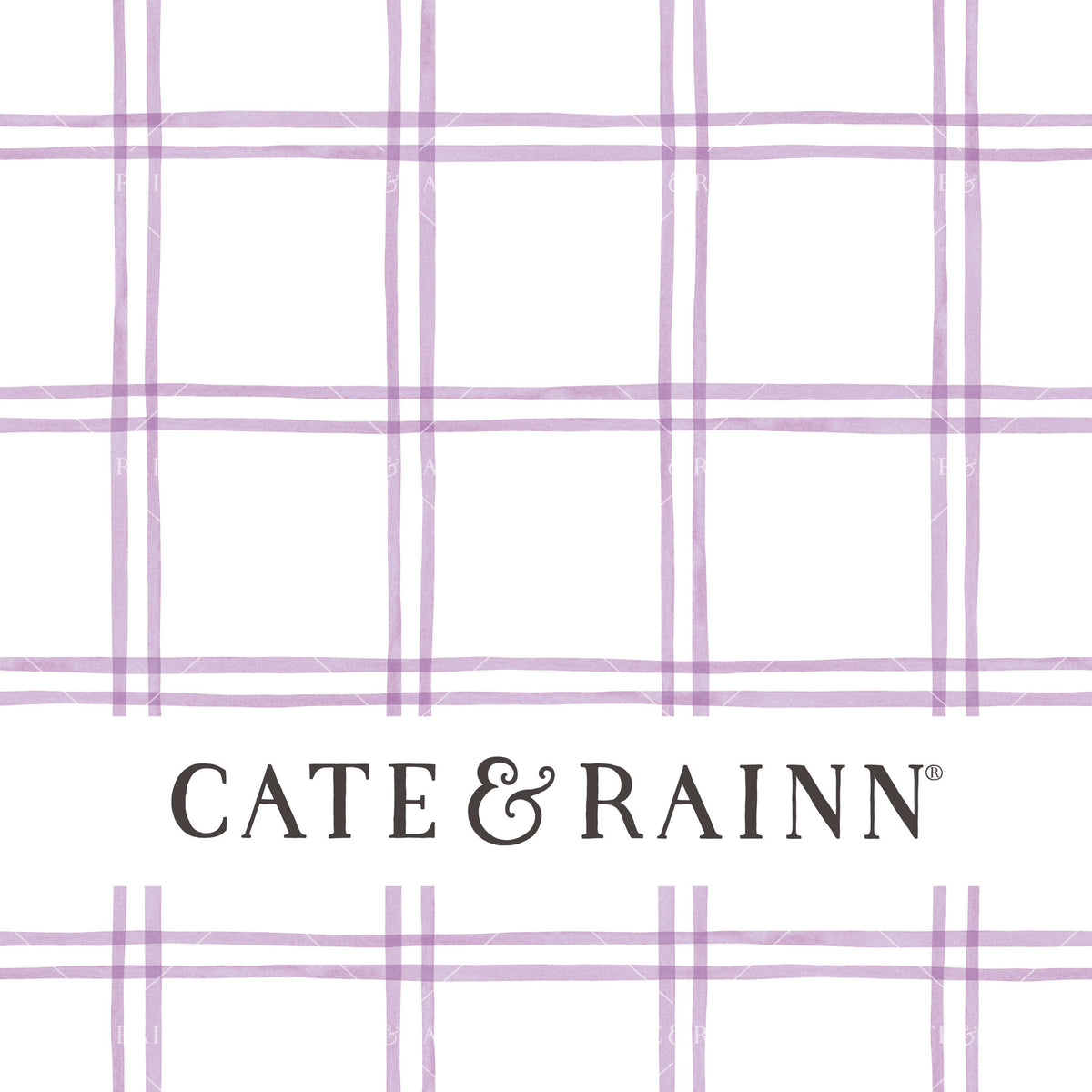 Lilac Small Watercolor Plaid Seamless Pattern | Wildflower Fields Collection