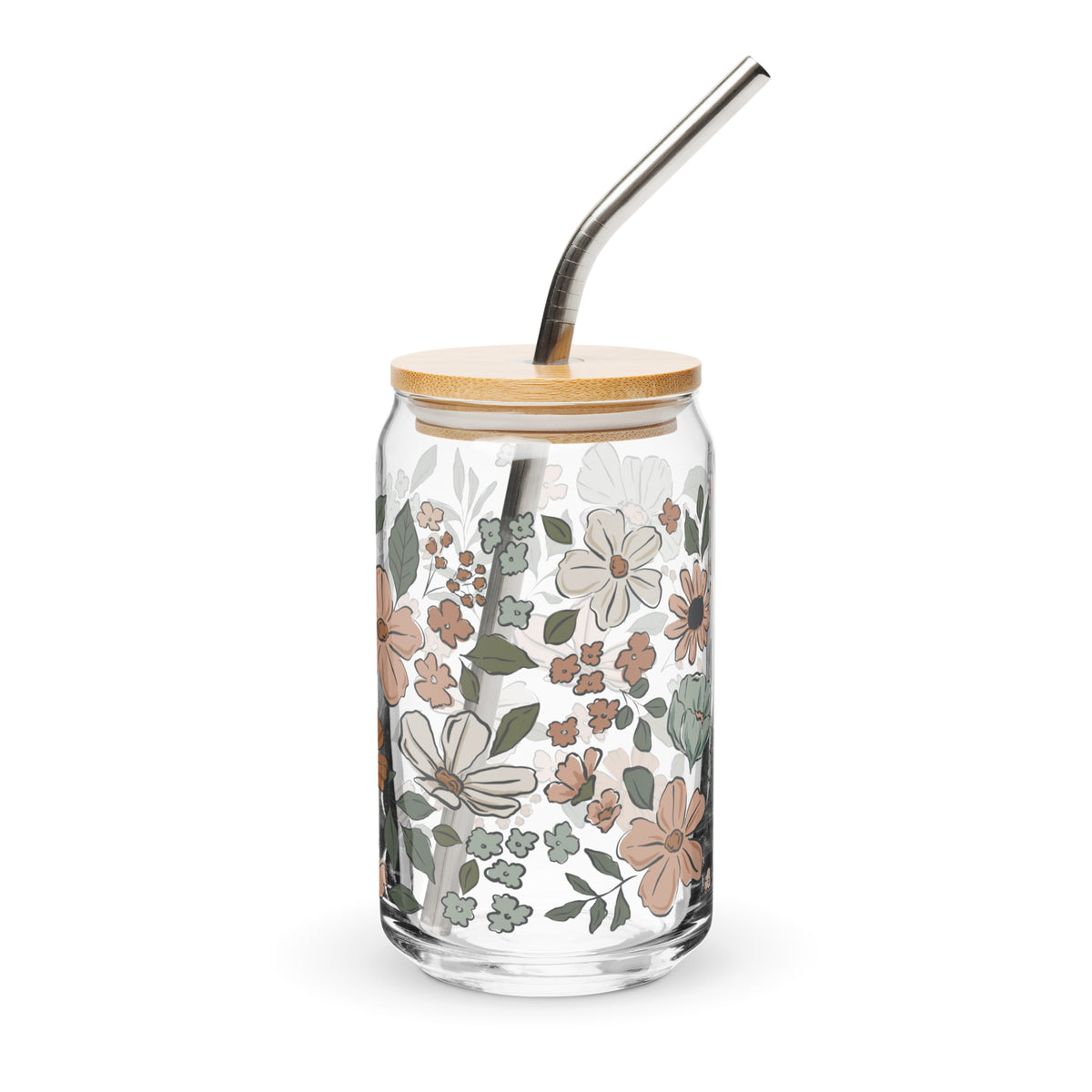 Montana Bloom Floral Glass Tumbler