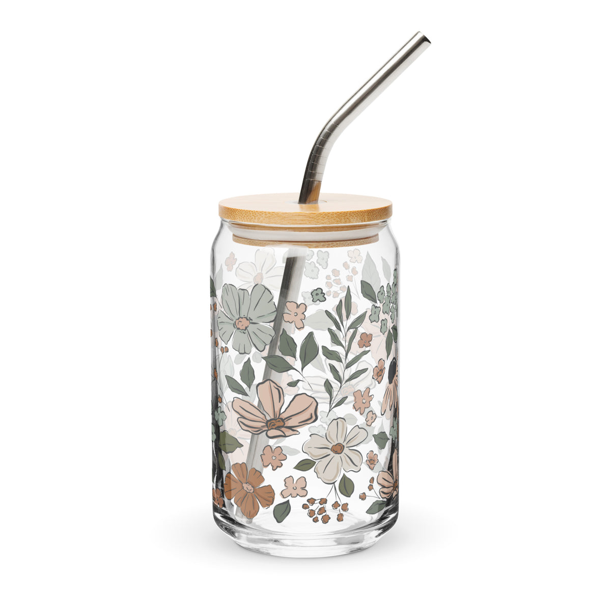 Montana Bloom Floral Glass Tumbler