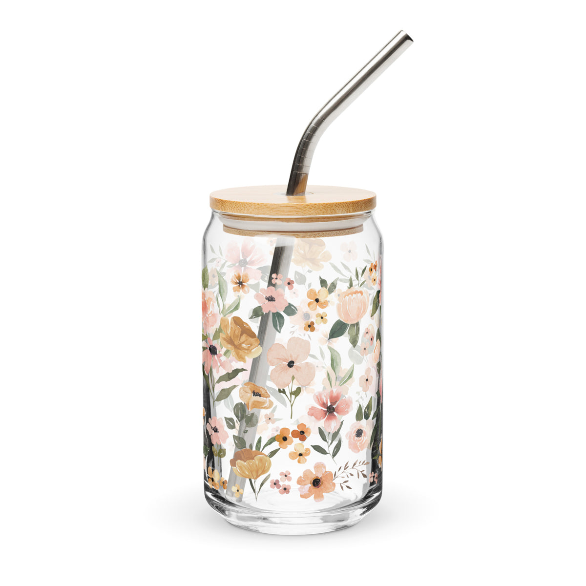 Charlotte Flowers Glass Tumbler