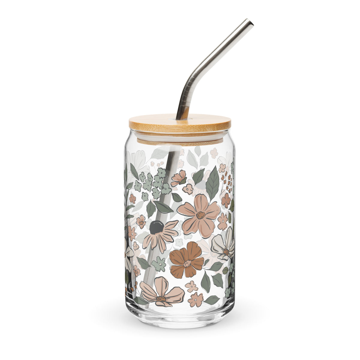 Montana Bloom Floral Glass Tumbler