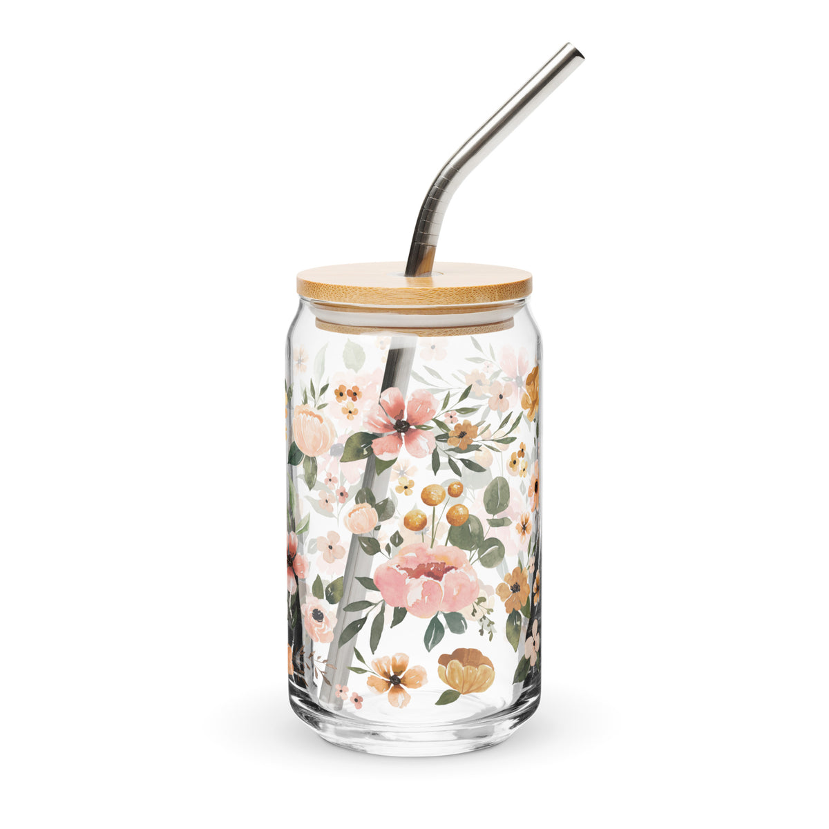 Charlotte Flowers Glass Tumbler