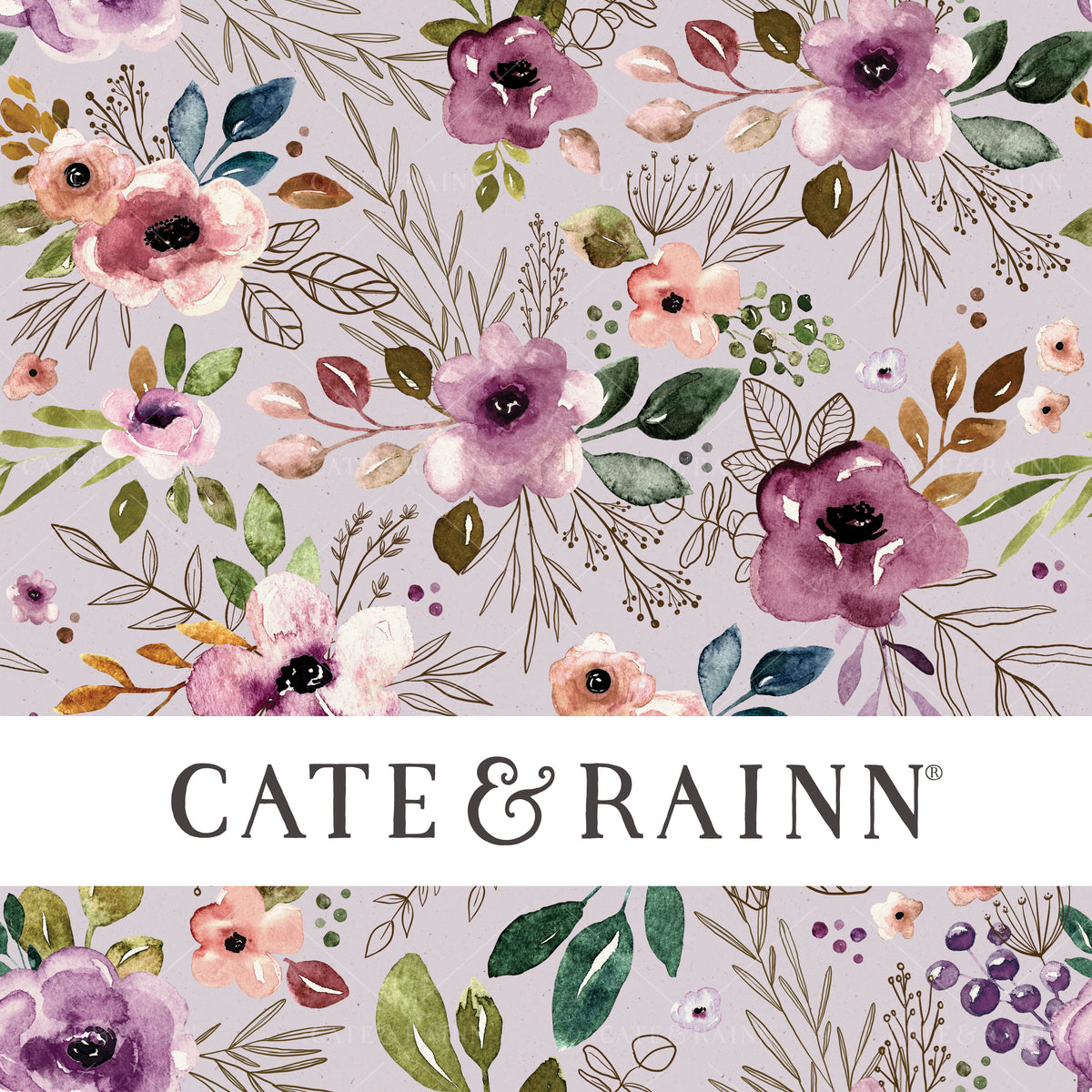 Purple Boho Floral Design