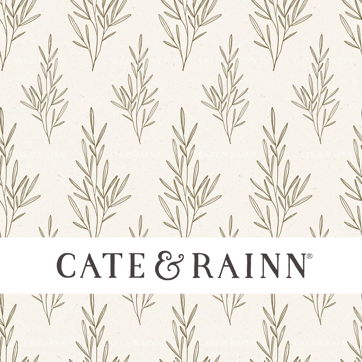 Hand-Drawn Sprig Seamless Pattern | Autumn Amethyst Collection