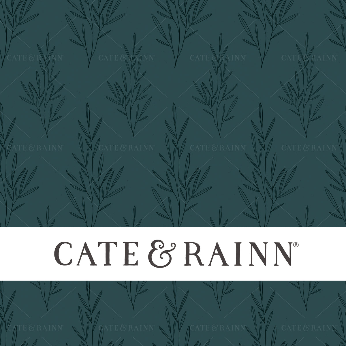 Hand-Drawn Sprig Seamless Pattern | Autumn Amethyst Collection