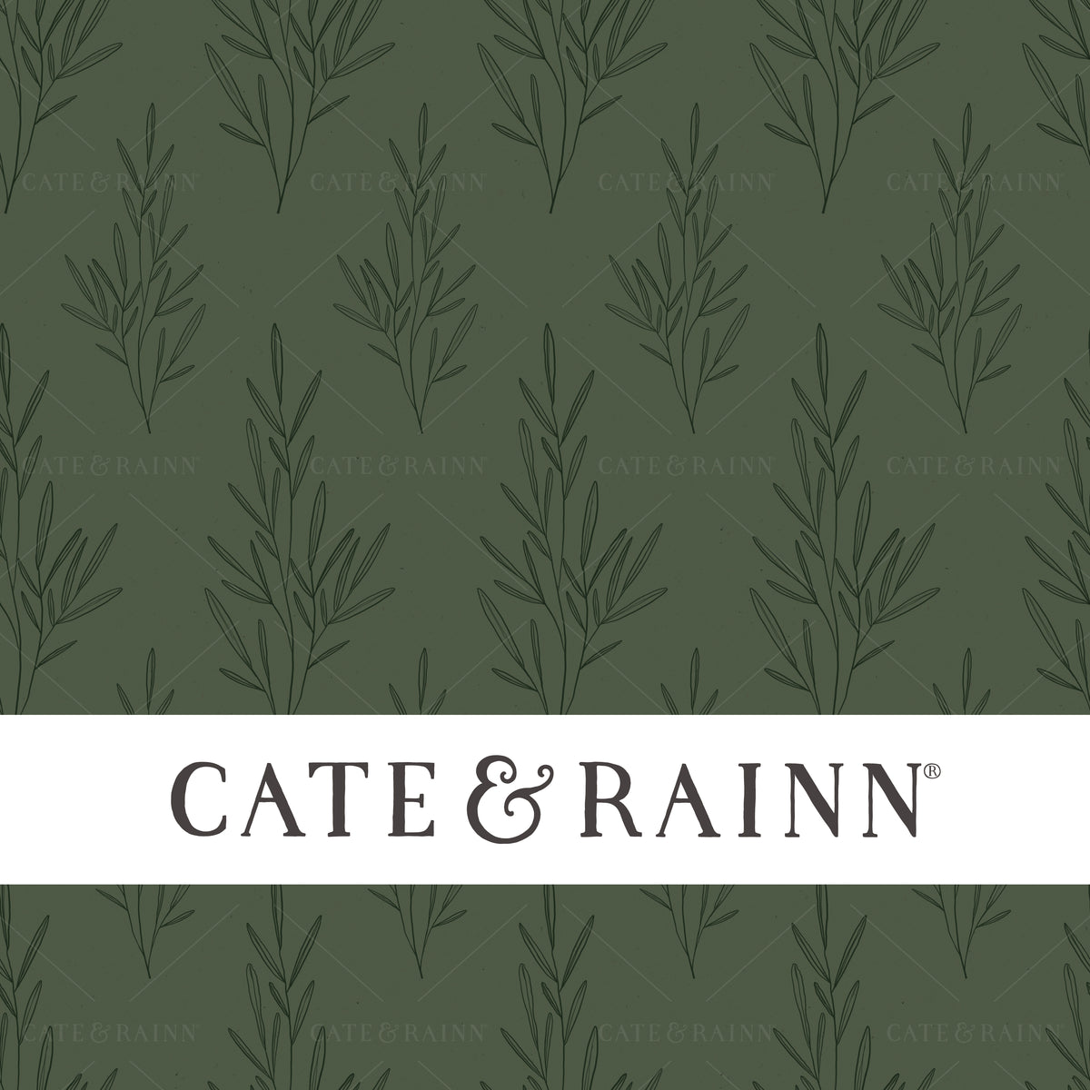 Hand-Drawn Sprig Seamless Pattern | Autumn Amethyst Collection