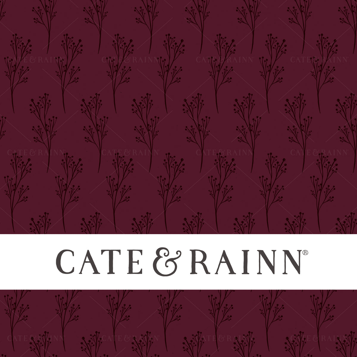 Small Sprig Seamless Pattern | Autumn Amethyst Collection