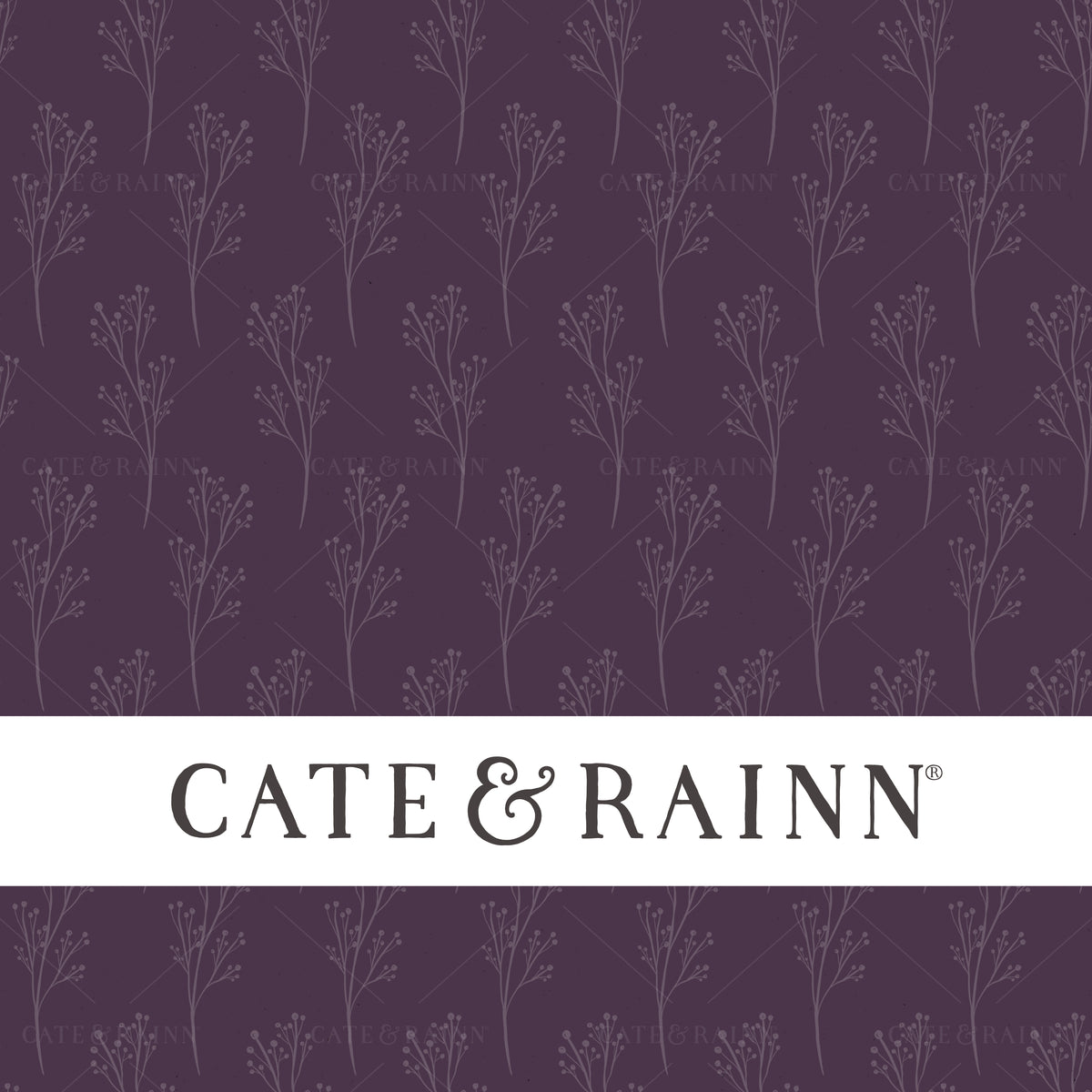 Small Sprig Seamless Pattern | Autumn Amethyst Collection