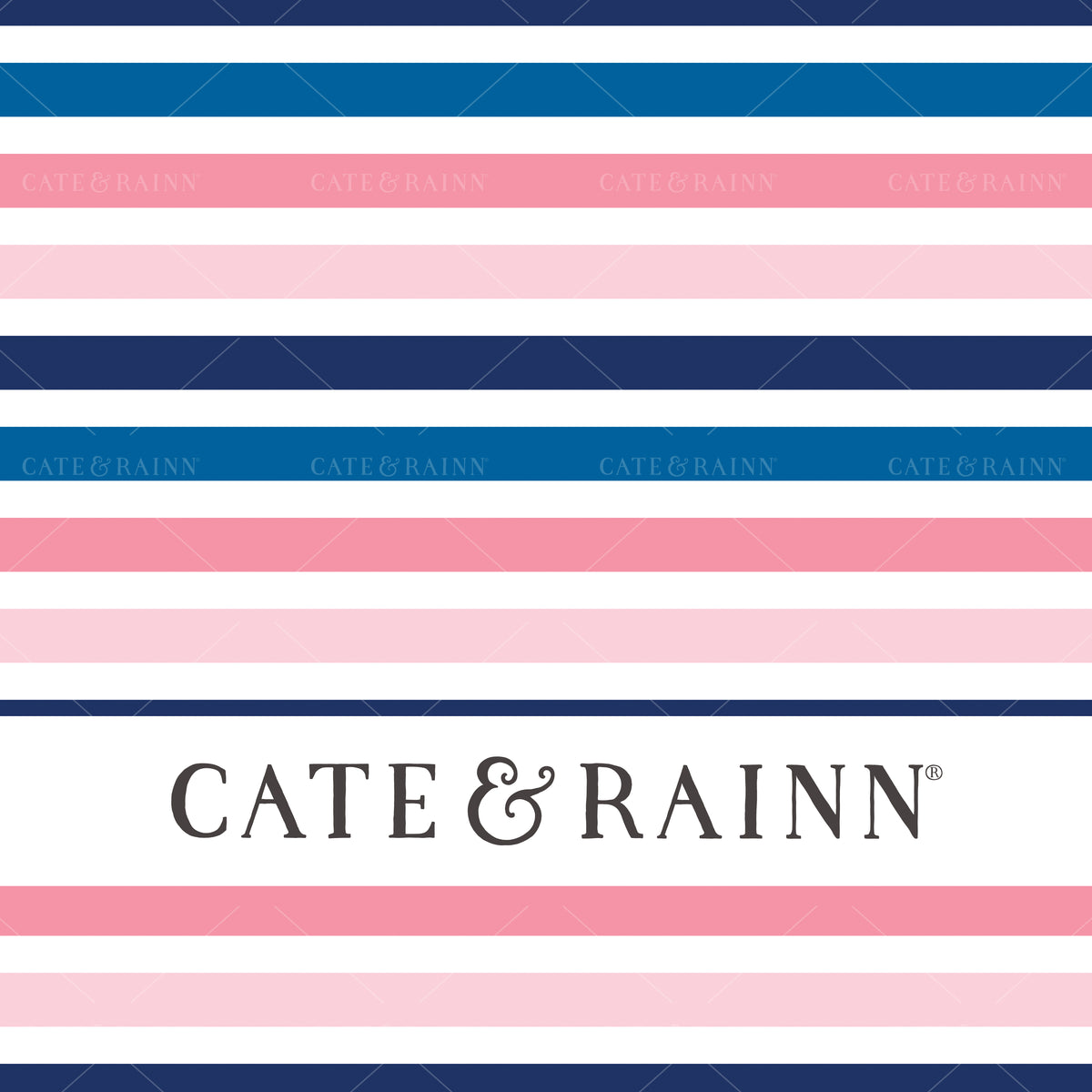 Bright Blue and Pink Stripes Seamless Pattern | Avaleigh Bright Collection