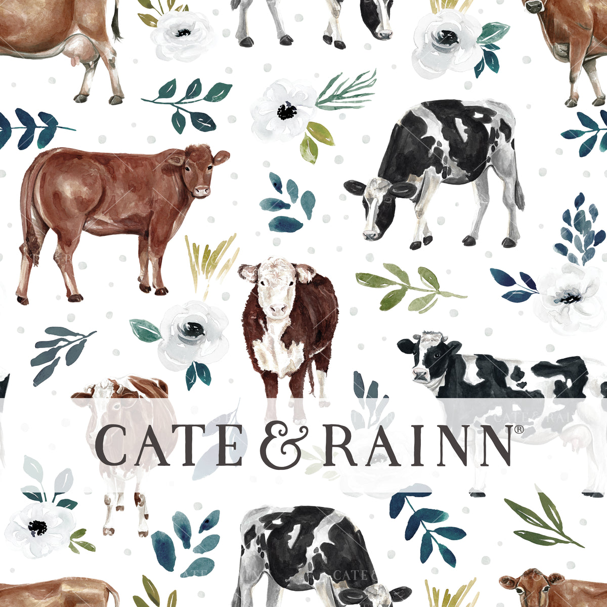 Farmhouse Cow Floral Design