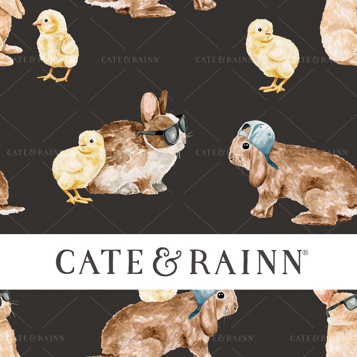 Cool Bunnies with Sunglasses and Baby Chickens for Easter