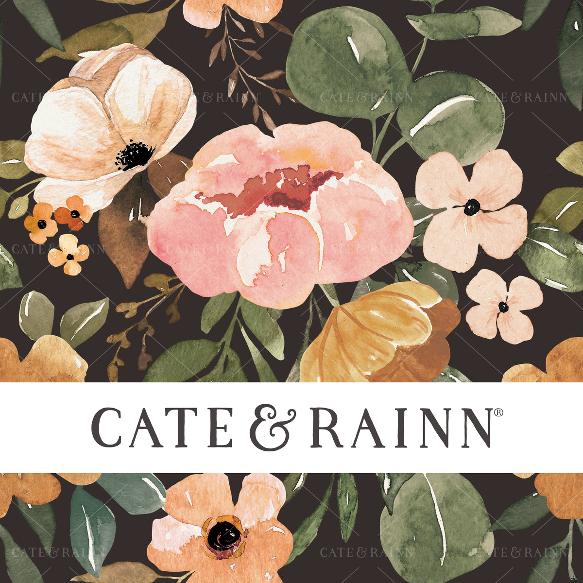 Boho Vintage Blush Pink Floral Design