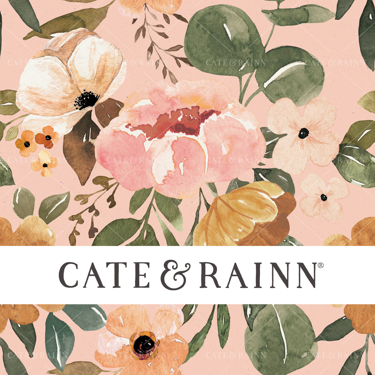 Vintage Watercolor Floral Design 