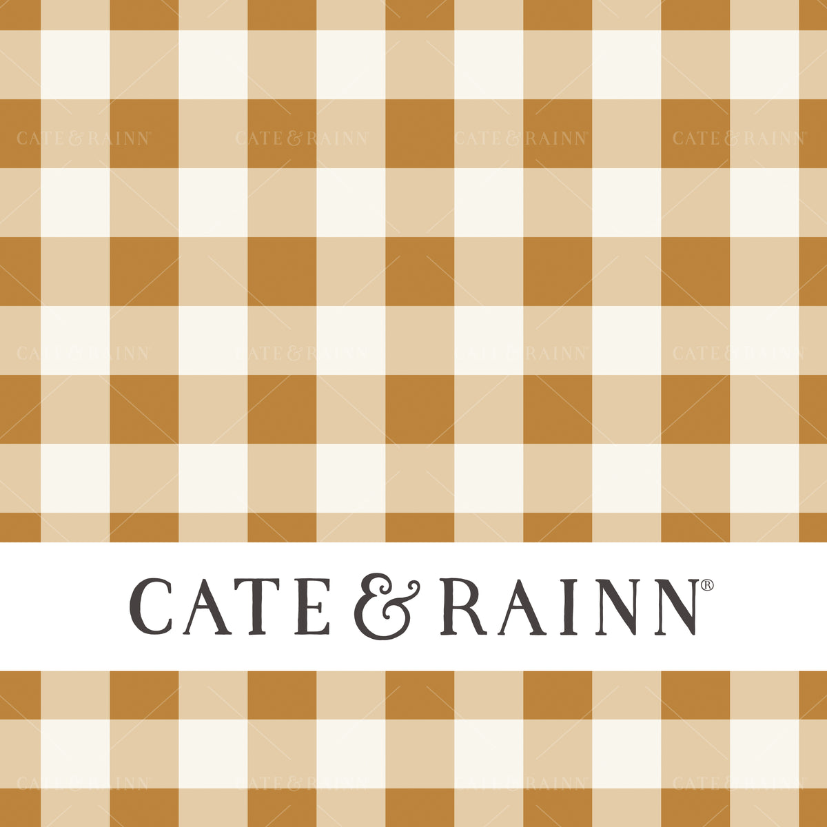 Mustard Yellow Gingham Seamless Pattern Design