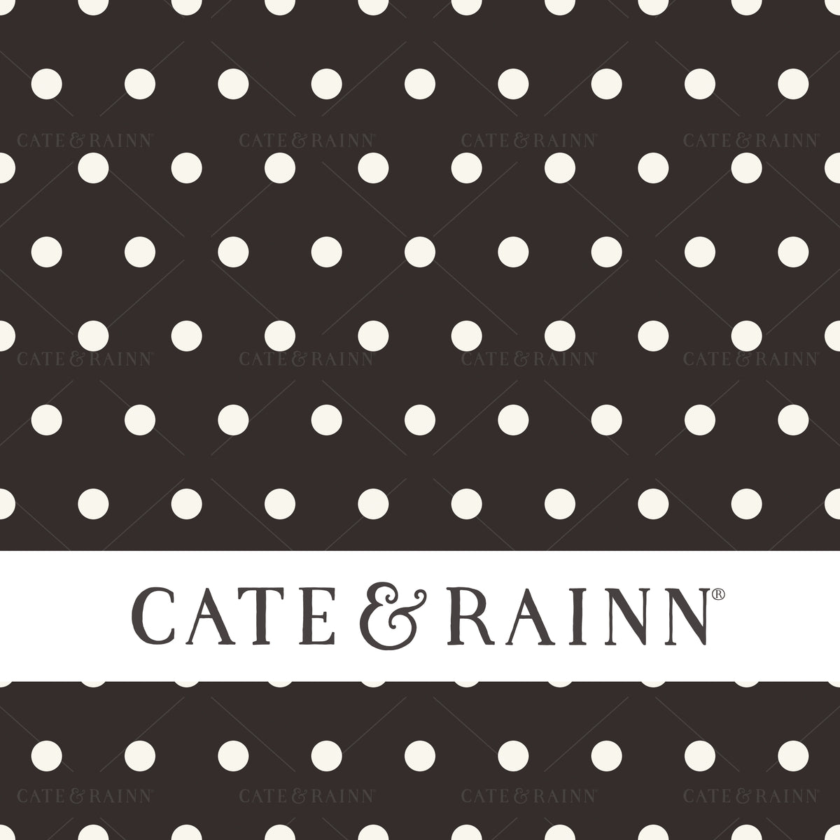 Black and Cream Polka Dot Seamless Pattern | Charlotte Floral Collection