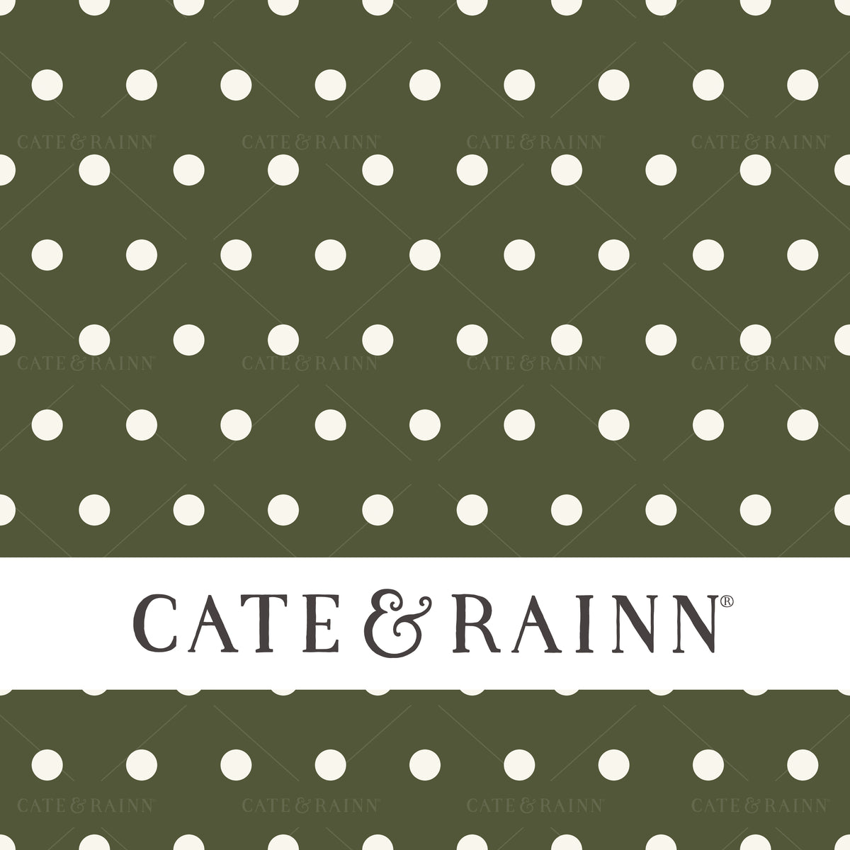 Forest Green Polka Dot Seamless Pattern | Charlotte Floral Collection