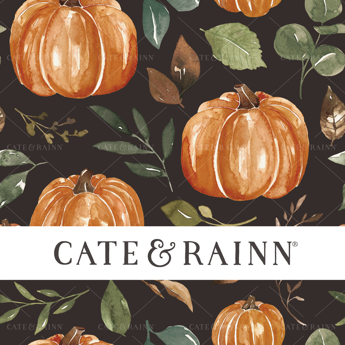 Boho Pumpkins Seamless Design