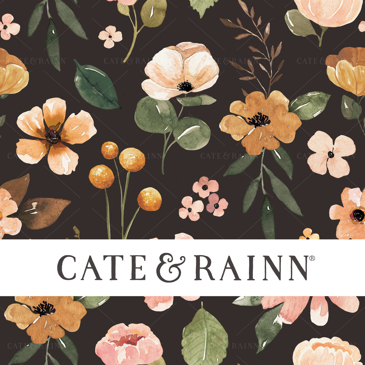 Vintage Floral Seamless Pattern Design by Cate and Rainn
