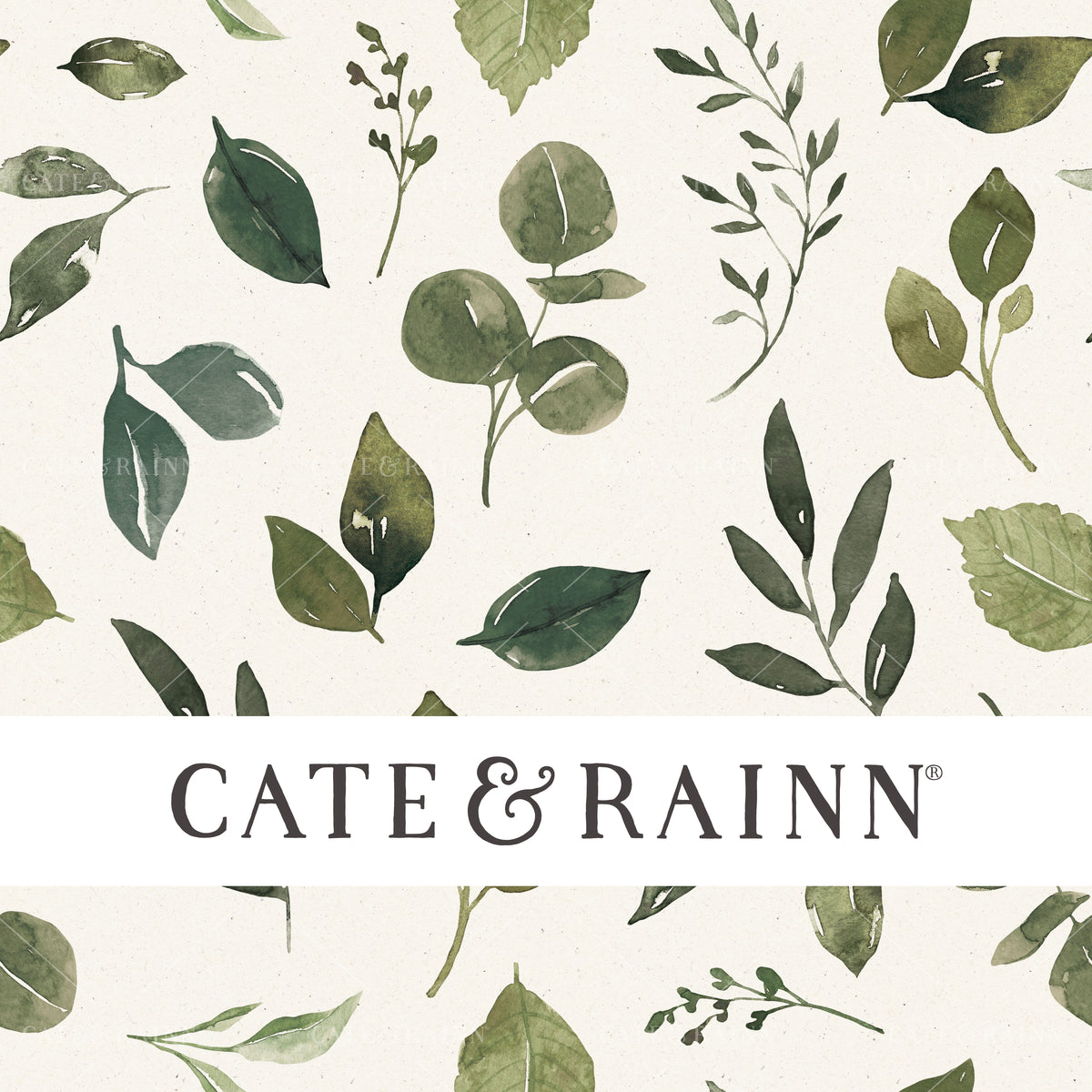 Boho Watercolor Leaves Pattern