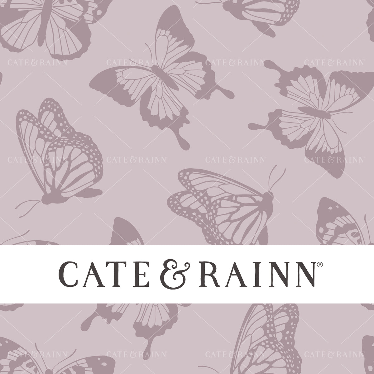 Light Purple Butterfly Seamless Pattern | Claire Jewel Tone Collection