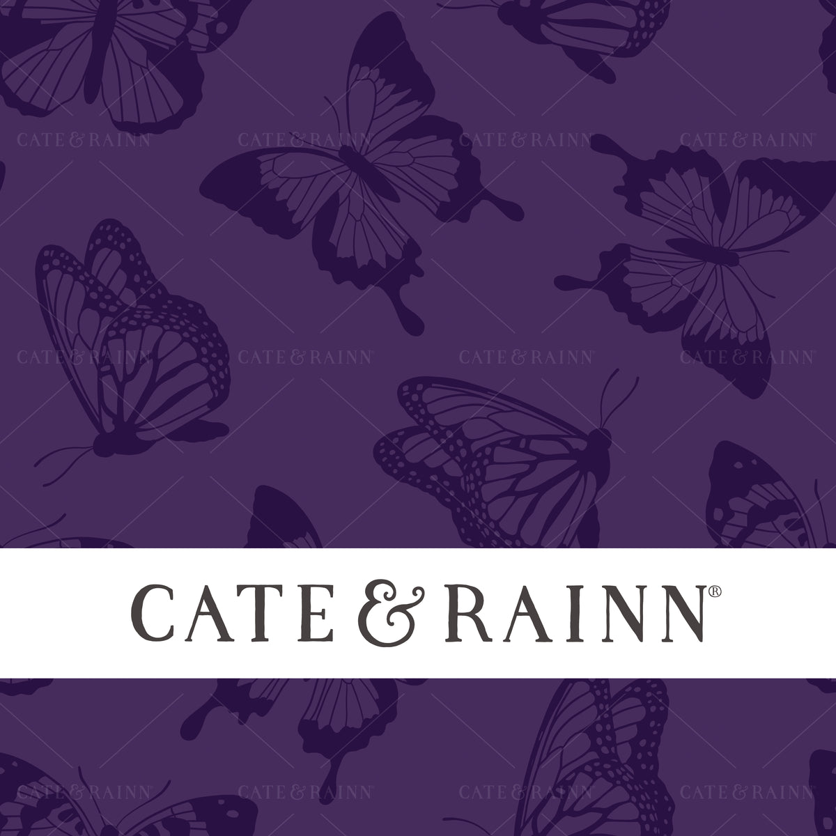 Purple Butterfly Design Seamless pattern