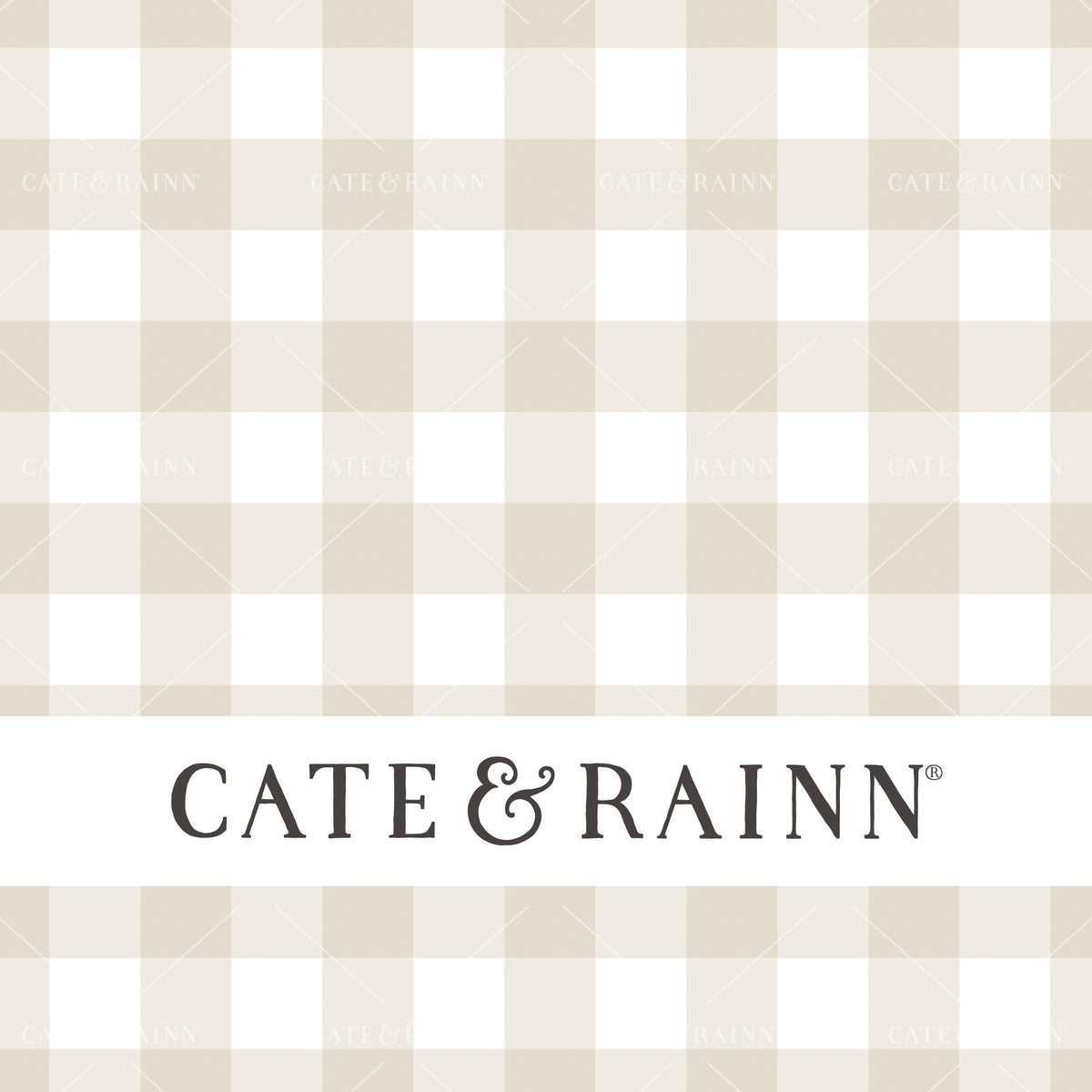 Beige Gingham Seamless Design