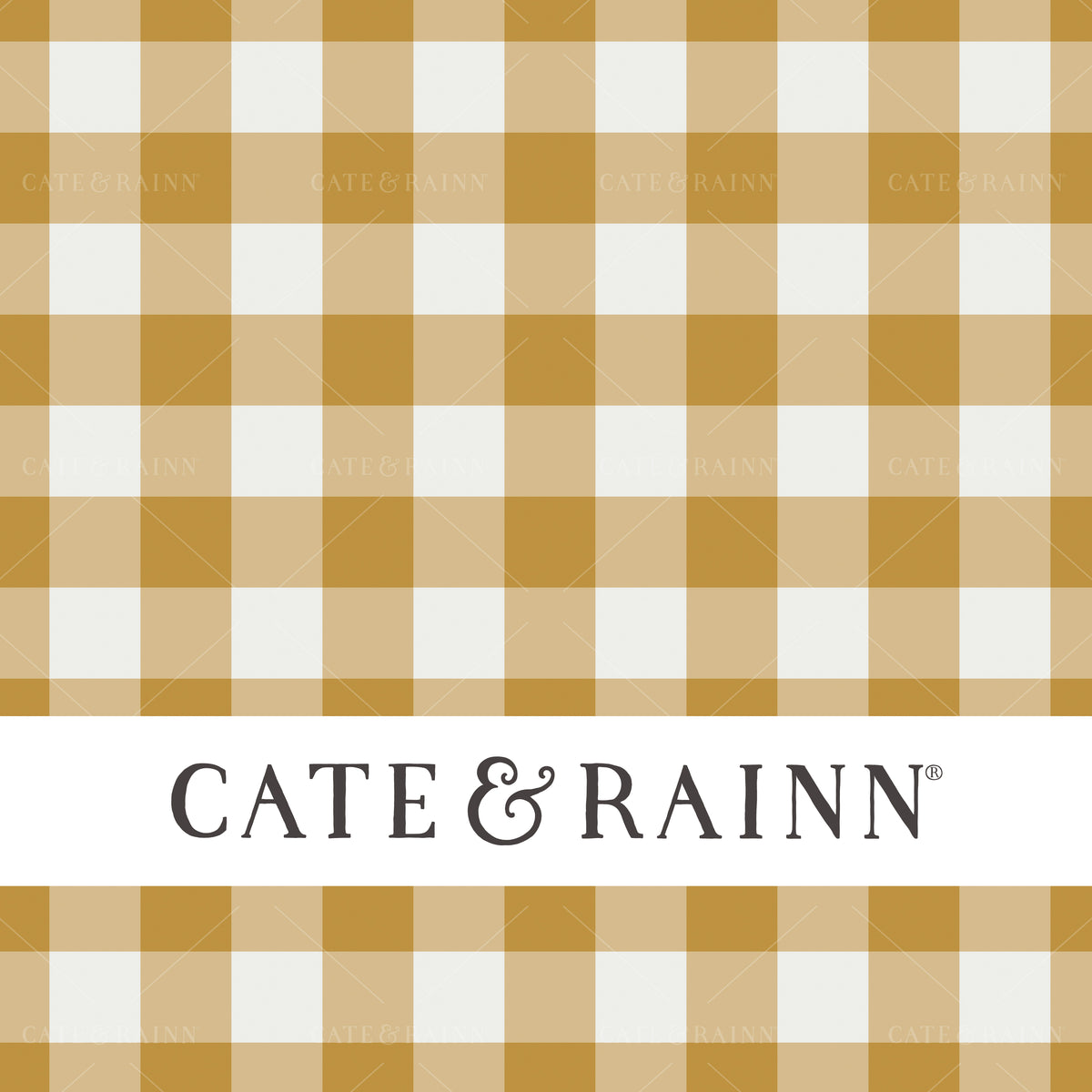 Golden Yellow Gingham Seamless Pattern | Claire Jewel Tone Collection