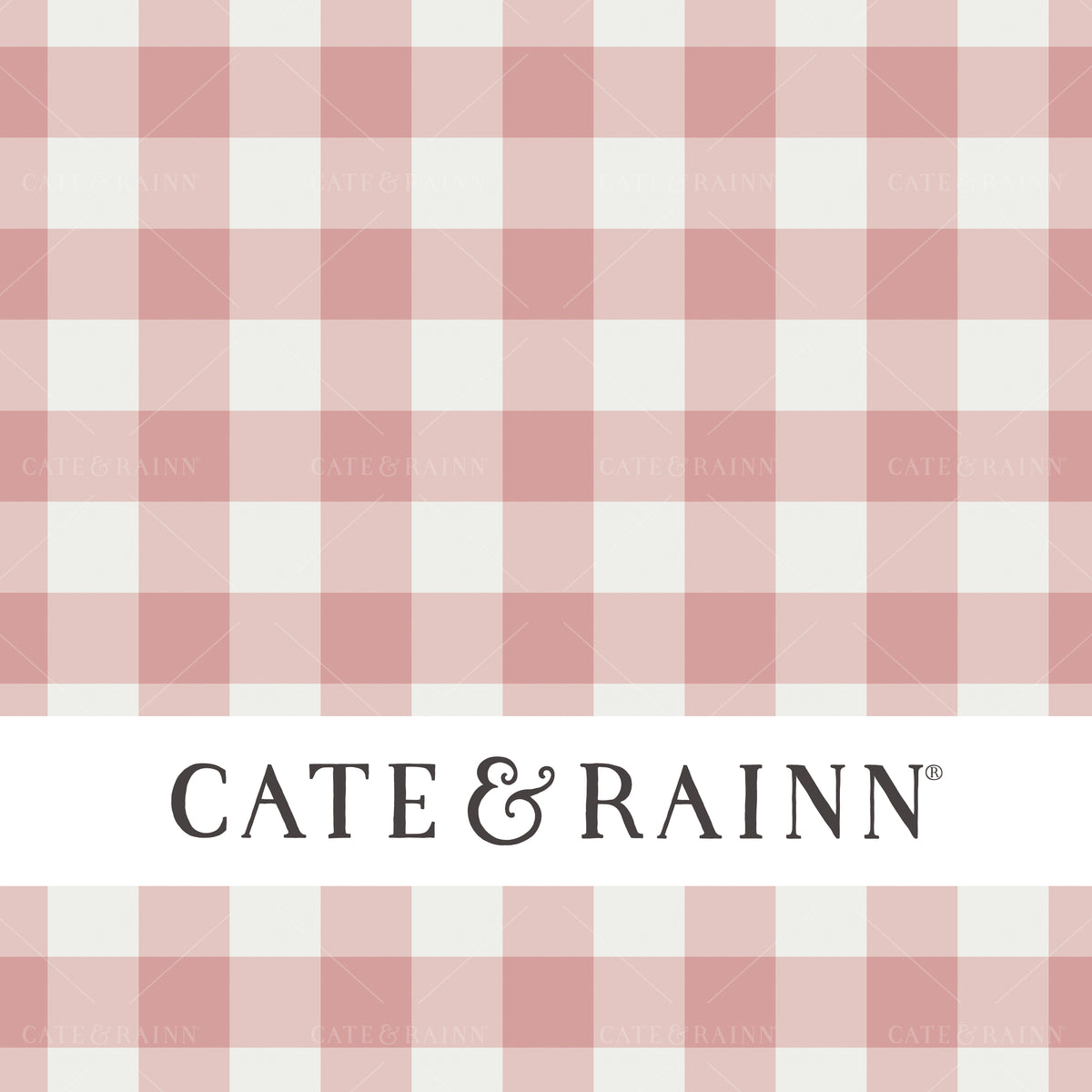 Mauve and Cream Gingham