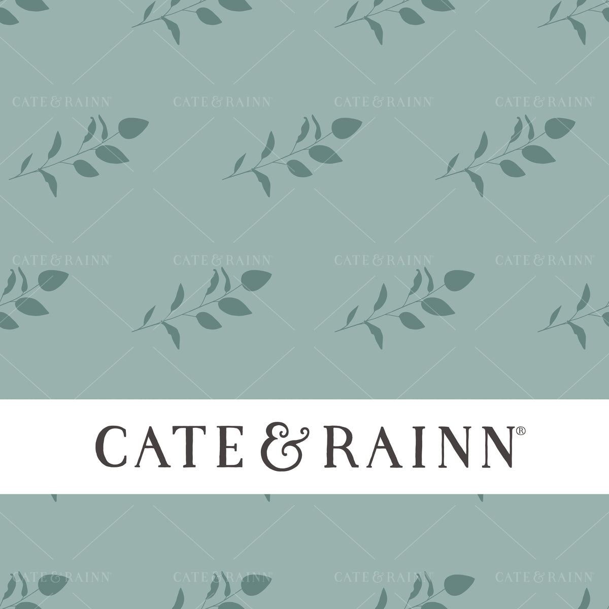 Blue Sprigs Seamless Pattern | Claire Jewel Tone Collection
